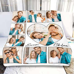 Customized First Valentine’s Day Gift for Boyfriend | Customized Blanket