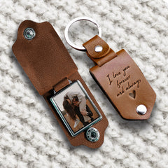 Customized First Valentine’s Day Gift for Boyfriend | Custom Photo Keychain