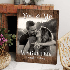 Customized First Valentines Day Gifts for Boyfriend | Custom Photo Canvas Prints