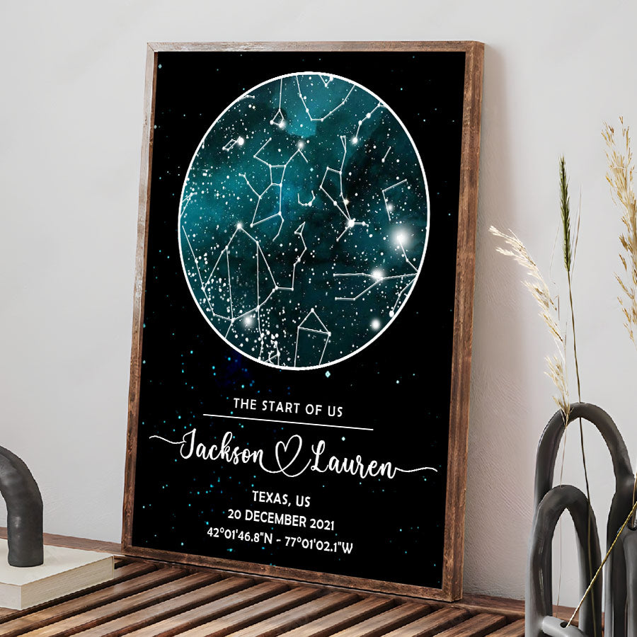 Customized First Valentines Day Gifts for Boyfriend | Custom Canvas Print