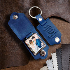 Customized Valentine Gifts for Him | Custom Leather Keychain
