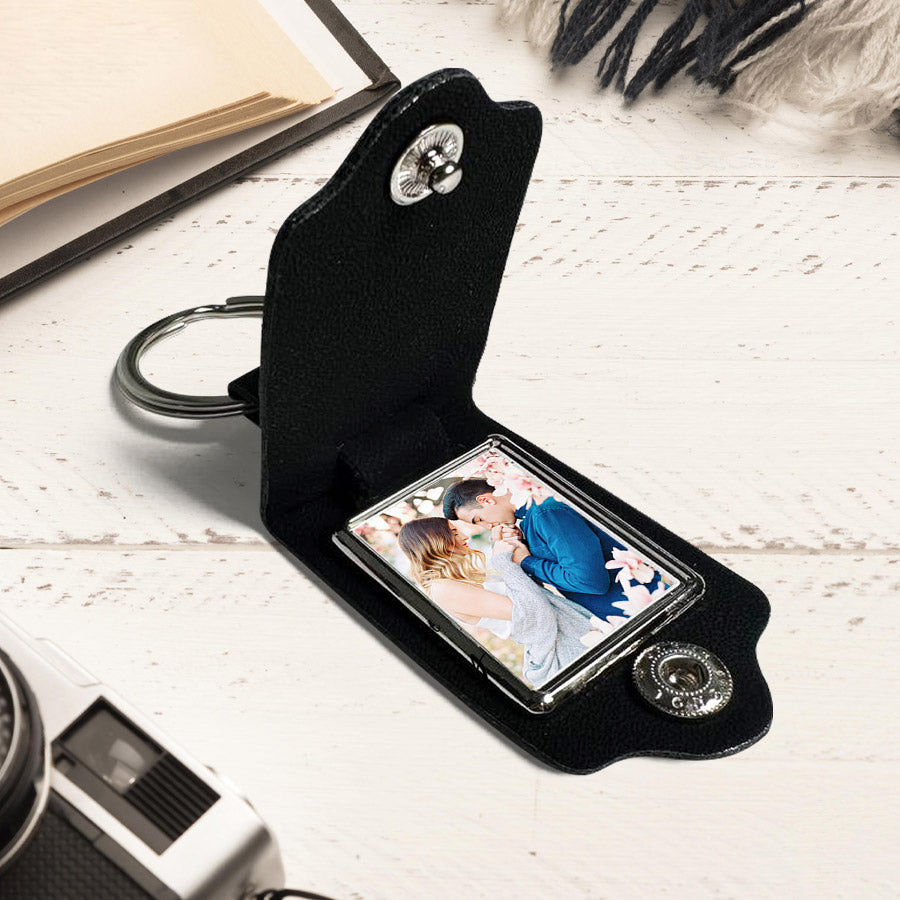 Customized Valentine Gifts for Him | Custom Leather Keychain