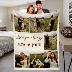 Customized Valentine Gifts | Custom Photo Blanket