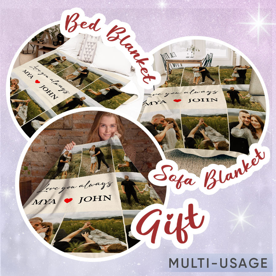 Customized Valentine Gifts | Custom Photo Blanket