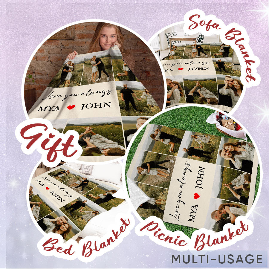 Customized Valentine Gifts | Custom Photo Blanket