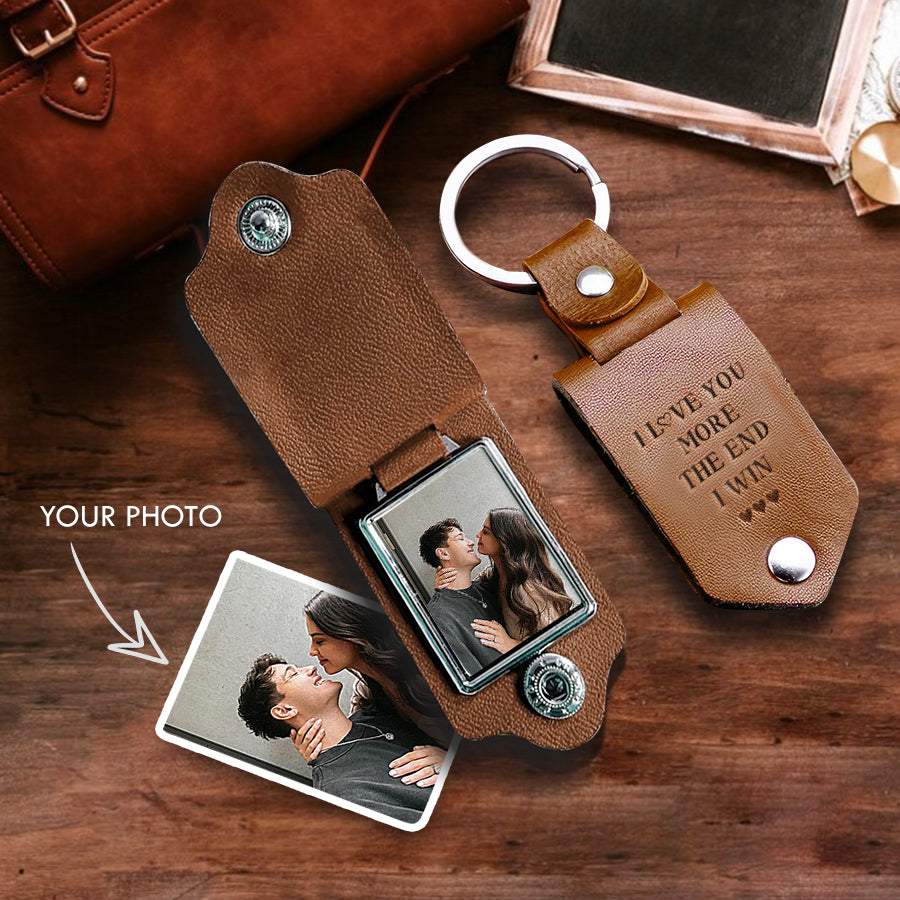 Customized Valentine Gifts | Keychain Leather