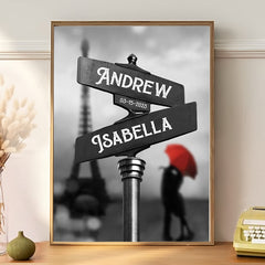 Customized Valentines Gift | Personalised Valentines Gifts for Him | Couple Canvas