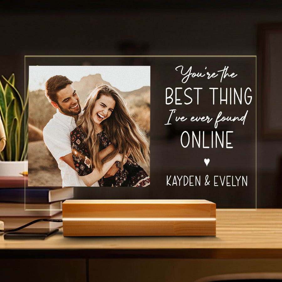 Customized Valentines Gifts for Him | Custom Photo Led Night Light