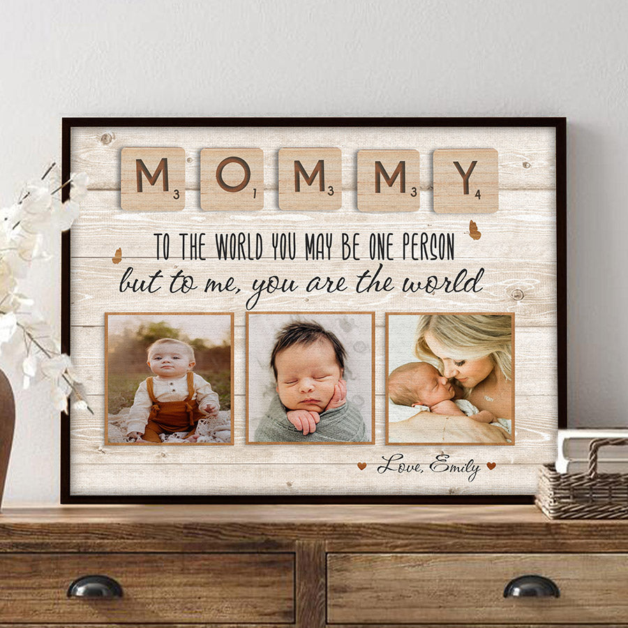 First Mothers Day Gifts | Custom Photo Mommy Canvas