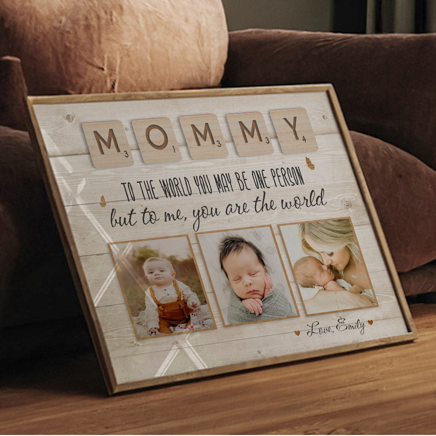 First Mothers Day Gifts | Custom Photo Mommy Canvas