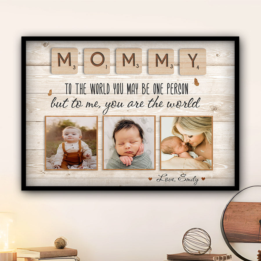 First Mothers Day Gifts | Custom Photo Mommy Canvas