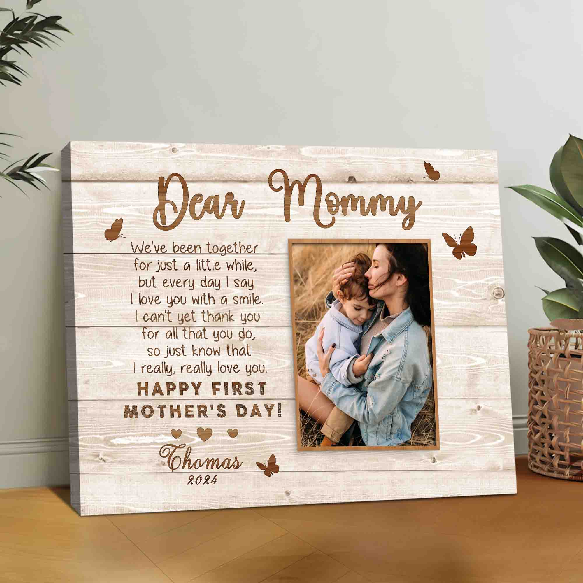 First Time Mothers Day Gift | Custom Photo Mothers Day Canvas