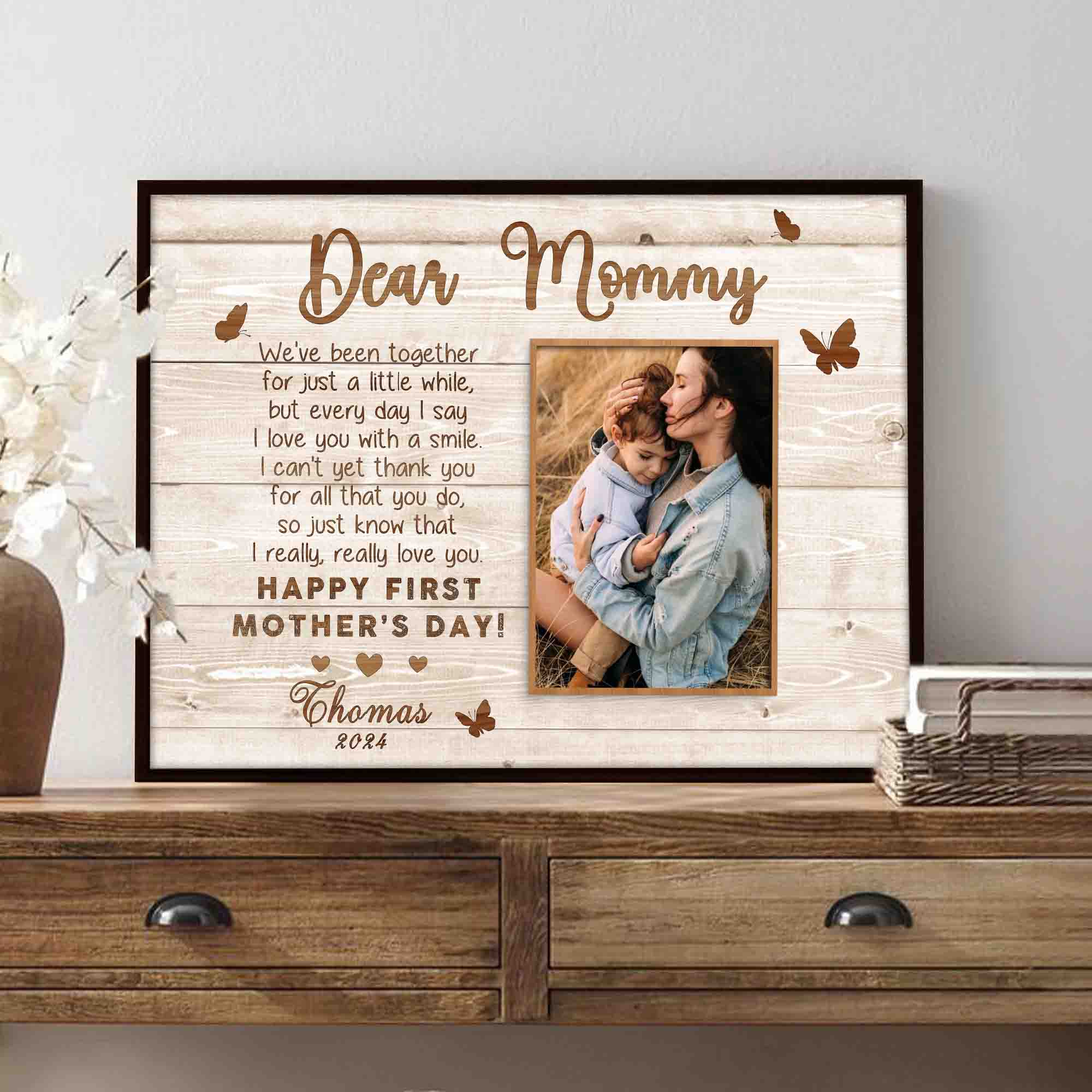 First Time Mothers Day Gift | Custom Photo Mothers Day Canvas