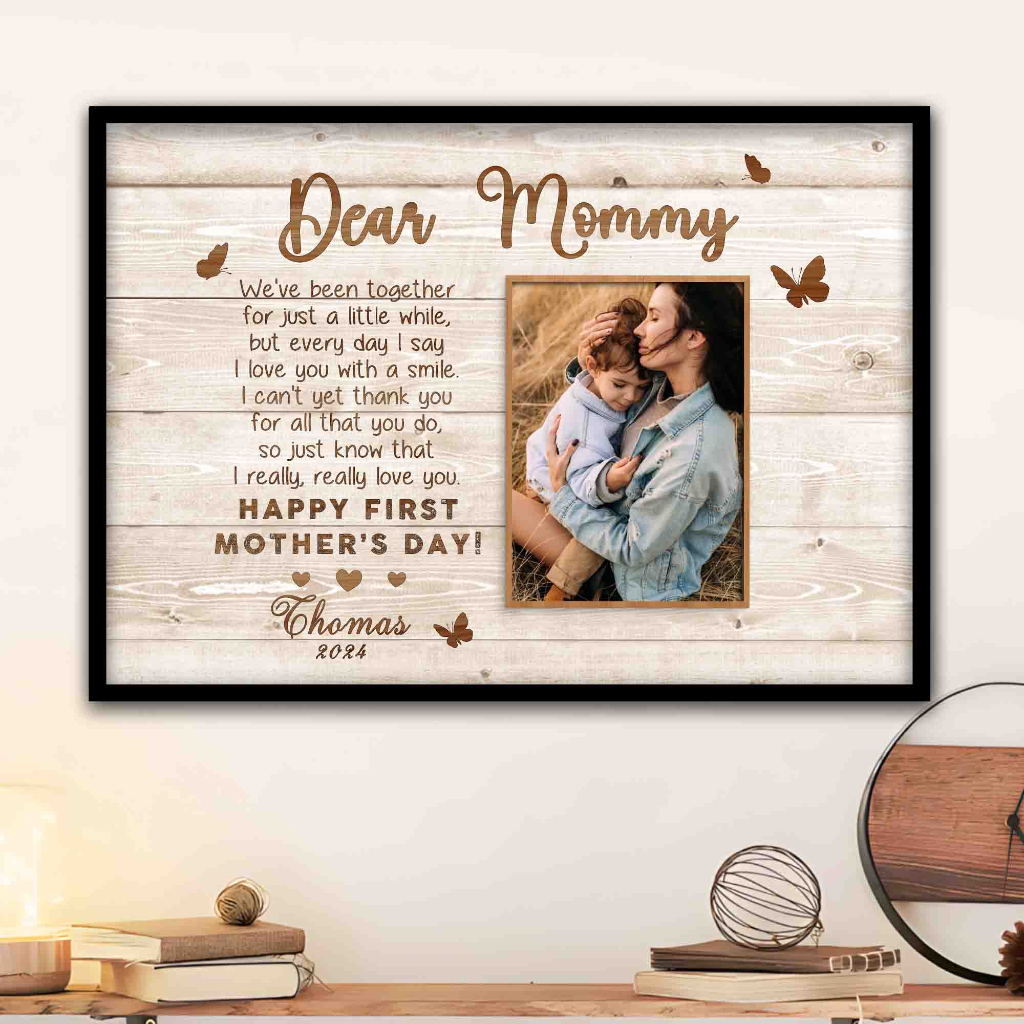 First Time Mothers Day Gift | Custom Photo Mothers Day Canvas