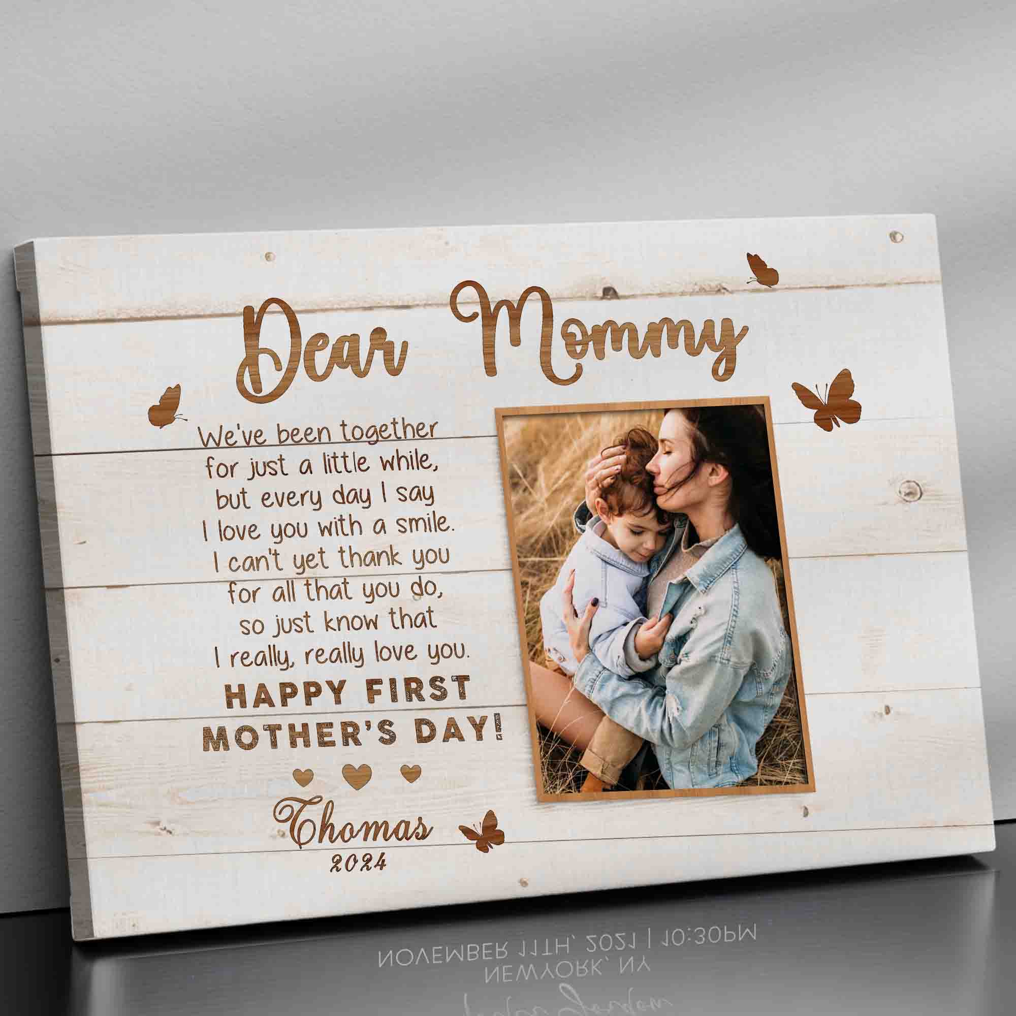 First Time Mothers Day Gift | Custom Photo Mothers Day Canvas