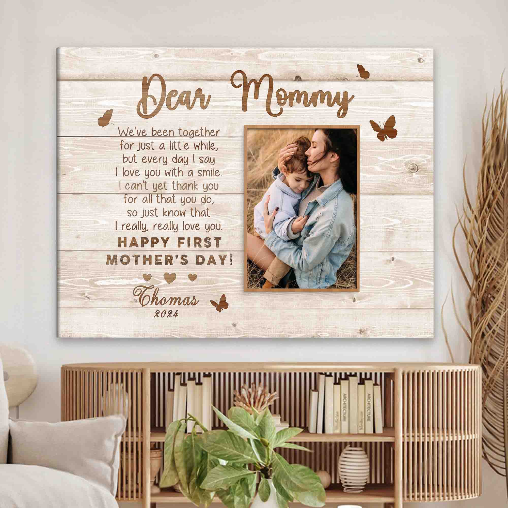 First Time Mothers Day Gift | Custom Photo Mothers Day Canvas