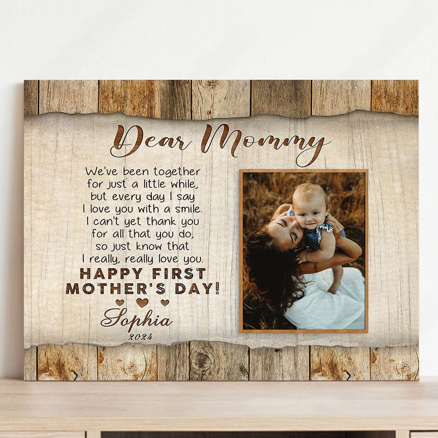First Time Mothers Day Gift | Custom Photo Mother’s Day Canvas