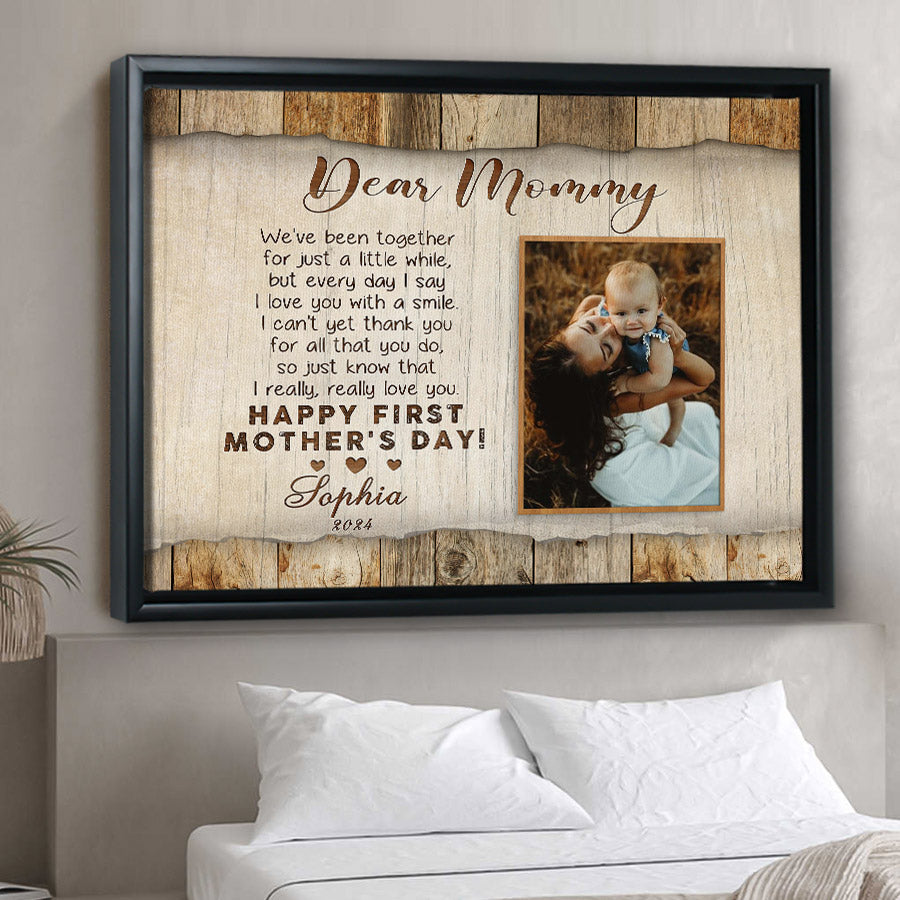 First Time Mothers Day Gift | Custom Photo Mother’s Day Canvas