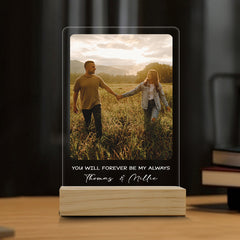 First Valentine’s Day Gift for Boyfriend Personalized | Custom Photo Night Light