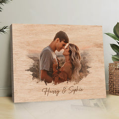 First Valentines Day Gifts for Boyfriend Personalized | Custom Photo Canvas Prints