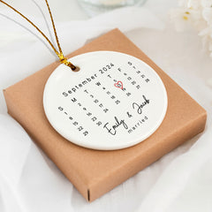 Custom Married Ornament | Wedding Date Ornament