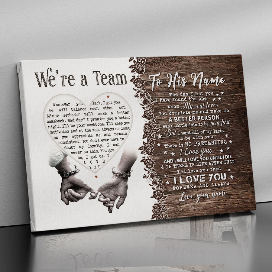 Men’s Personalized Valentines Gifts | Custom Canvas Prints