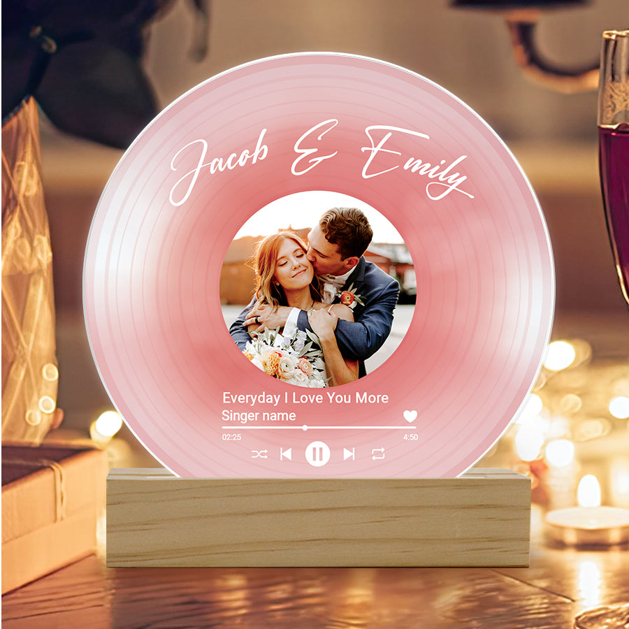 Mens Personalized Valentines Gifts | Custom Vinyl Plaque