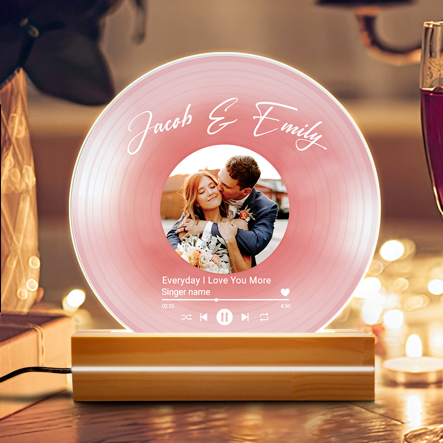 Mens Personalized Valentines Gifts | Custom Vinyl Plaque