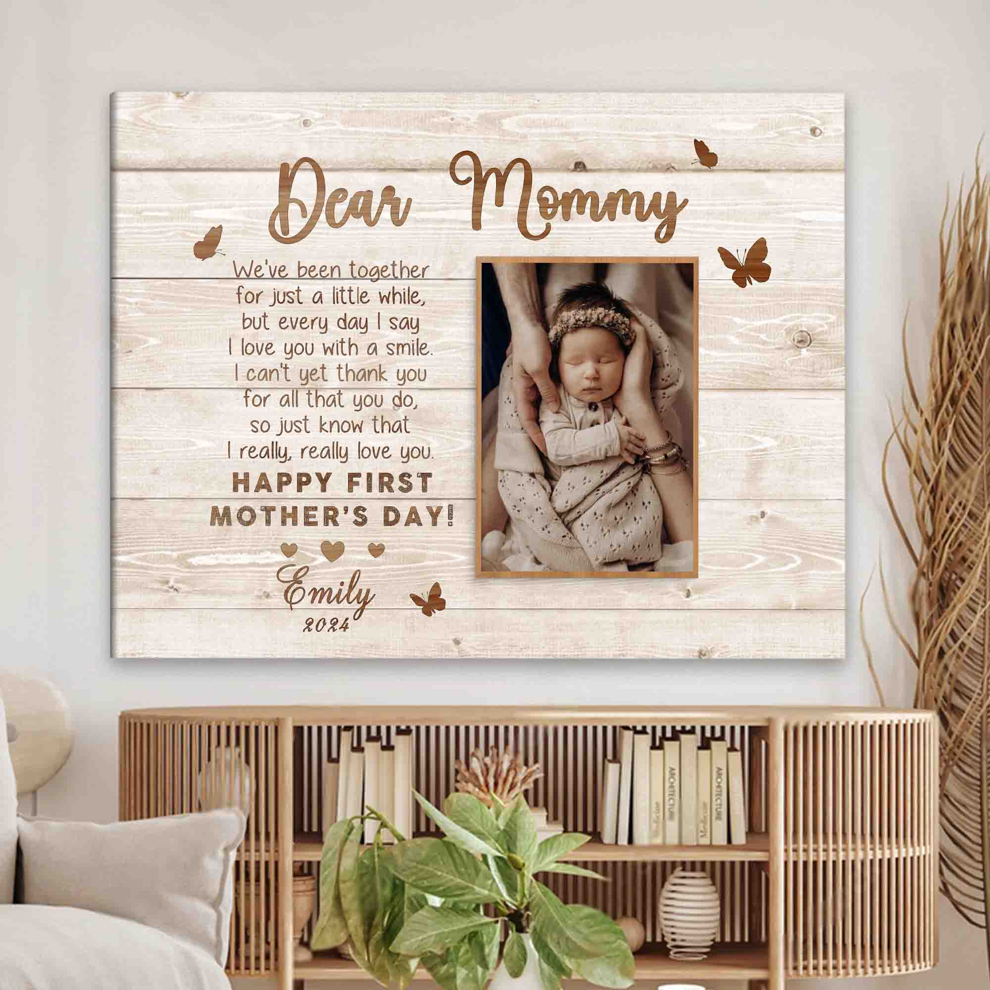 Mother’s Day Gifts For First Time Moms | Dear Mommy Custom Photo Canvas Mothers Day Gifts