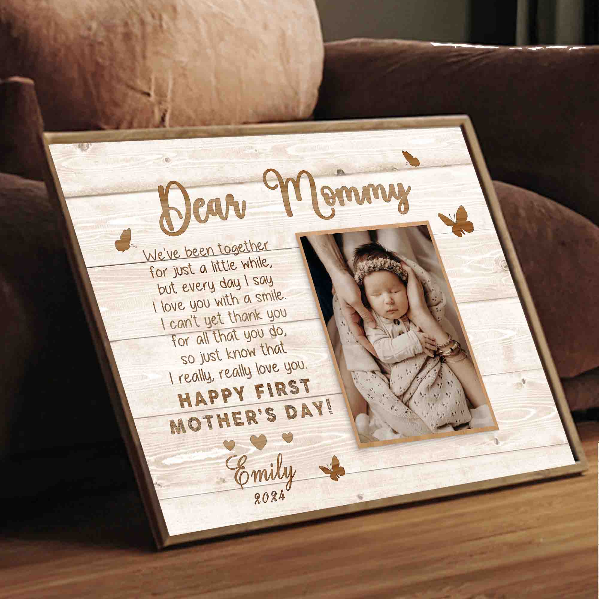Mother’s Day Gifts For First Time Moms | Dear Mommy Custom Photo Canvas Mothers Day Gifts