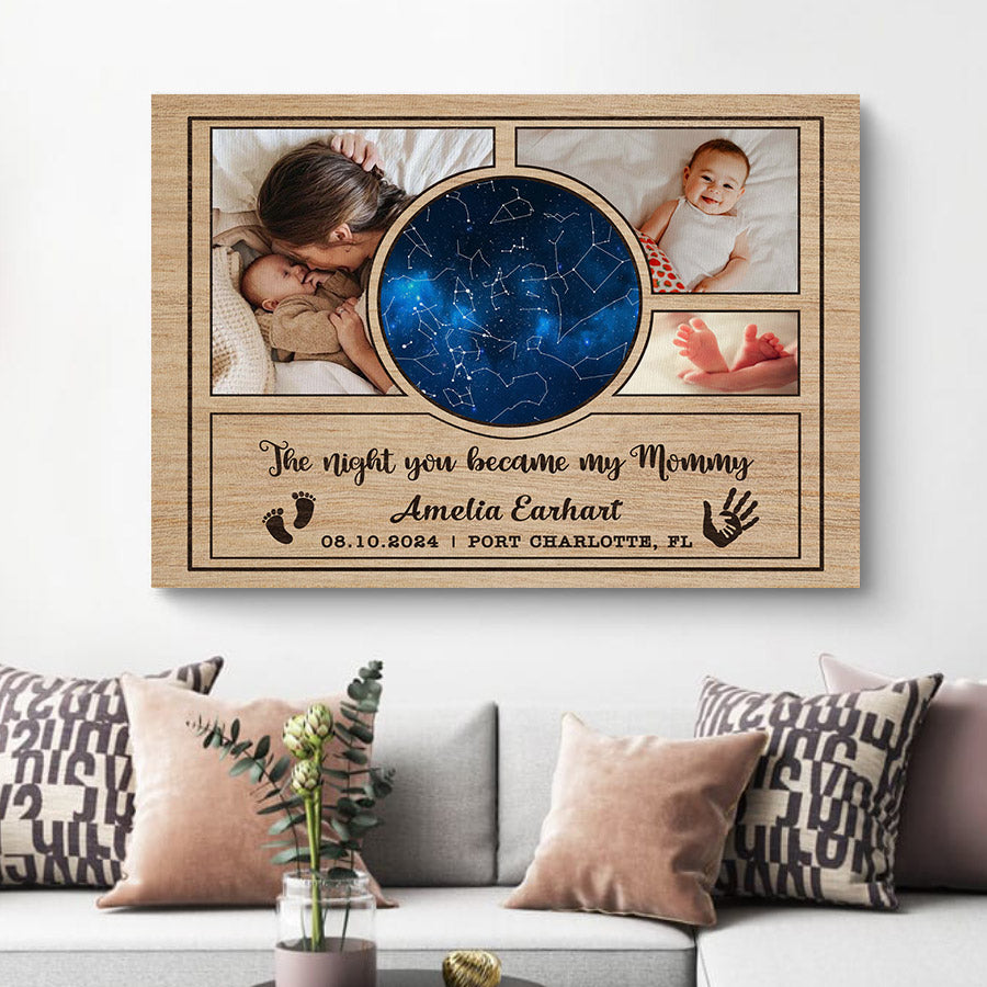 Mother’s Day Gifts For First Time Moms | Custom Photo Collage Canvas