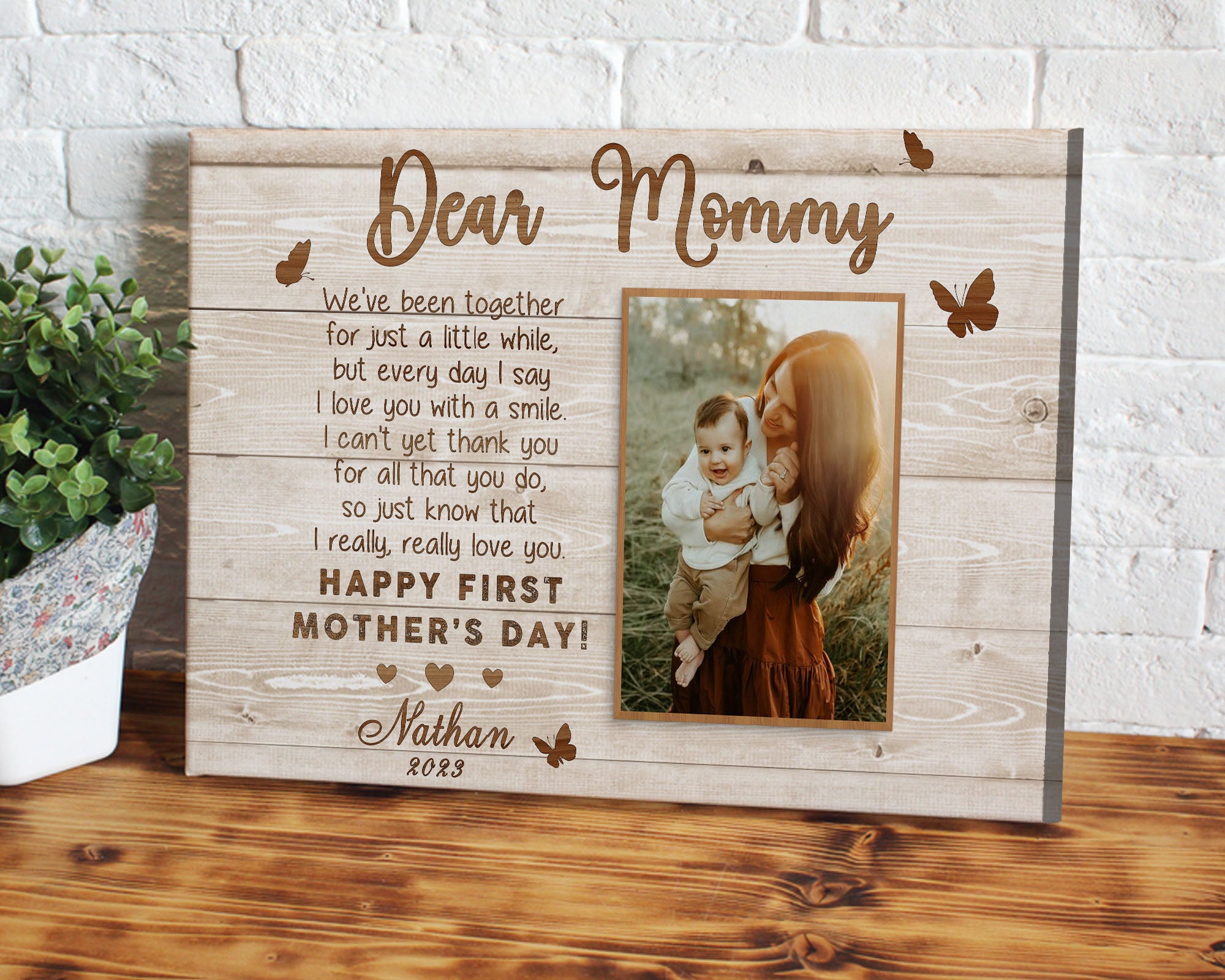 Mother’s Day Gifts For New Moms | Dear Mommy Mothers Day Gift Canvas