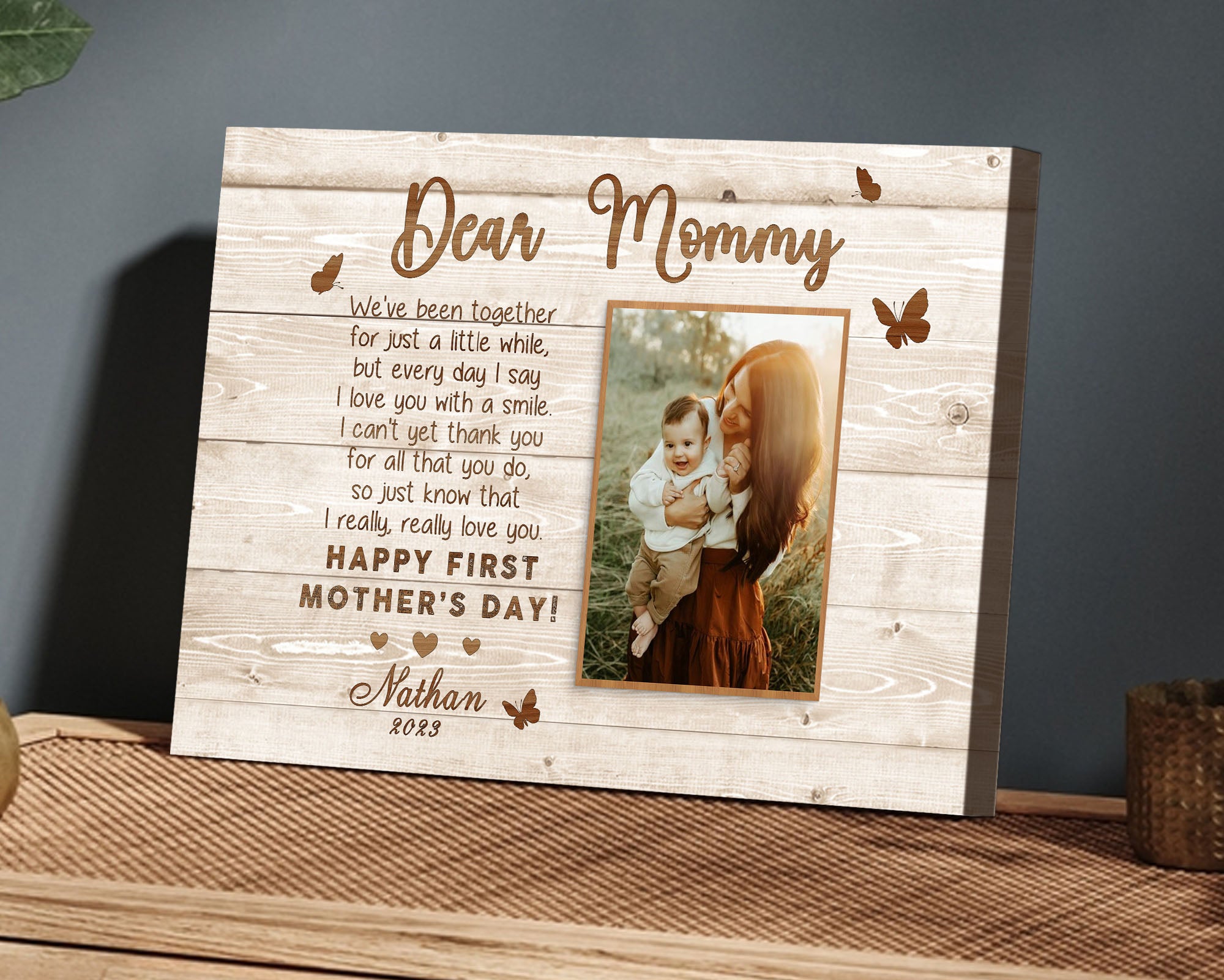 Mother’s Day Gifts For New Moms | Dear Mommy Mothers Day Gift Canvas