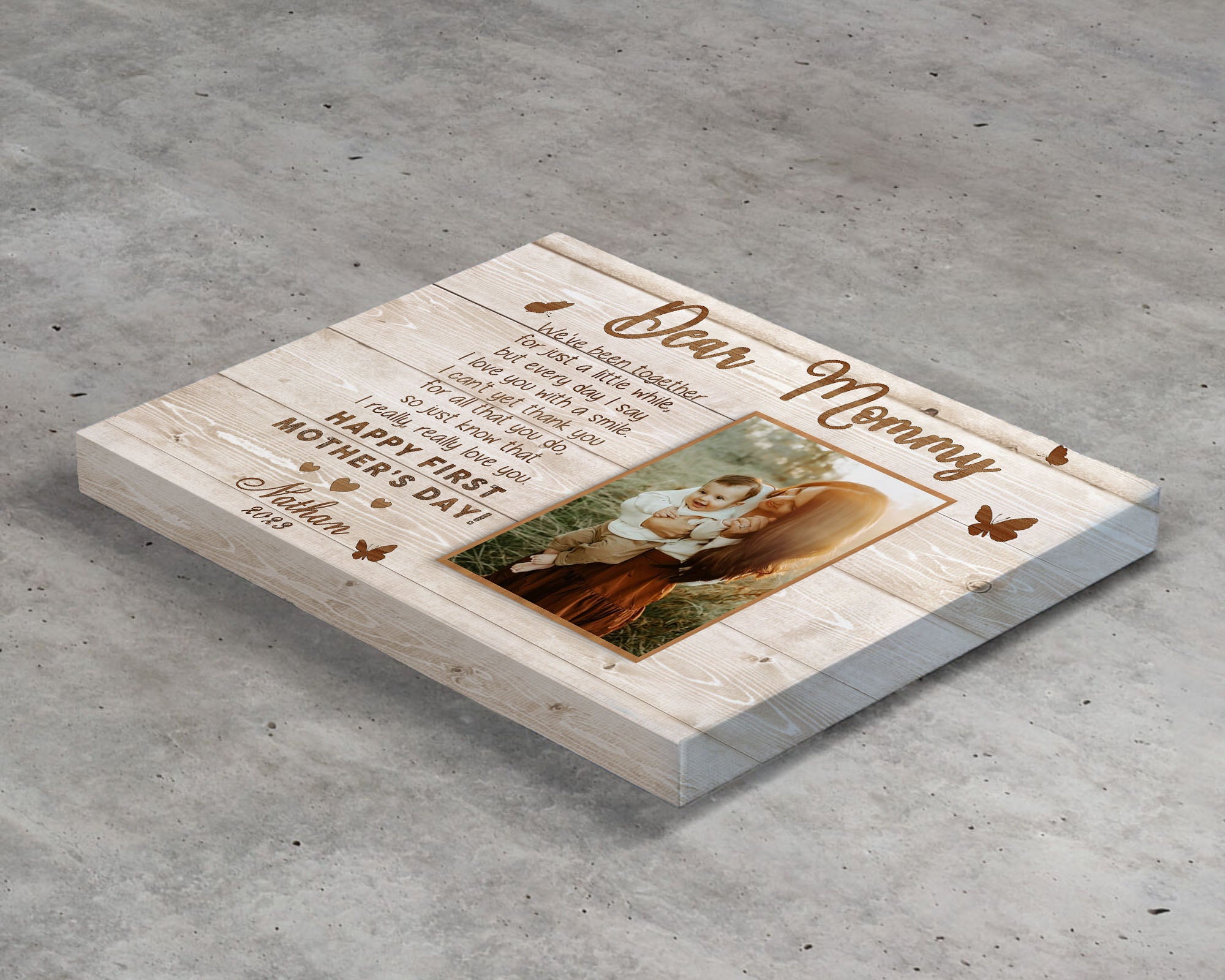 Mother’s Day Gifts For New Moms | Dear Mommy Mothers Day Gift Canvas