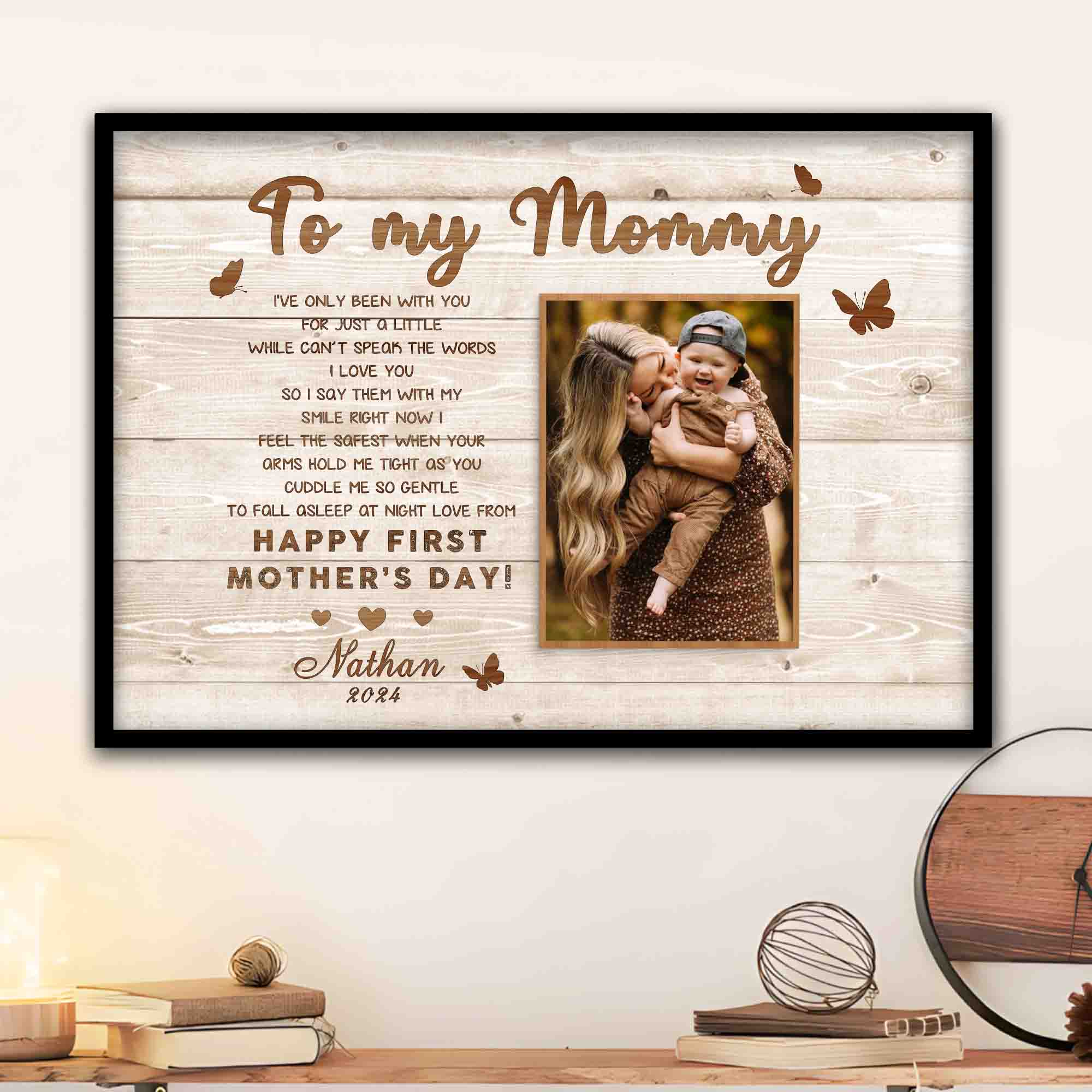 Mothers Day Gift For New Mom | Custom Photo Collage Canvas Mothers Day Gifts