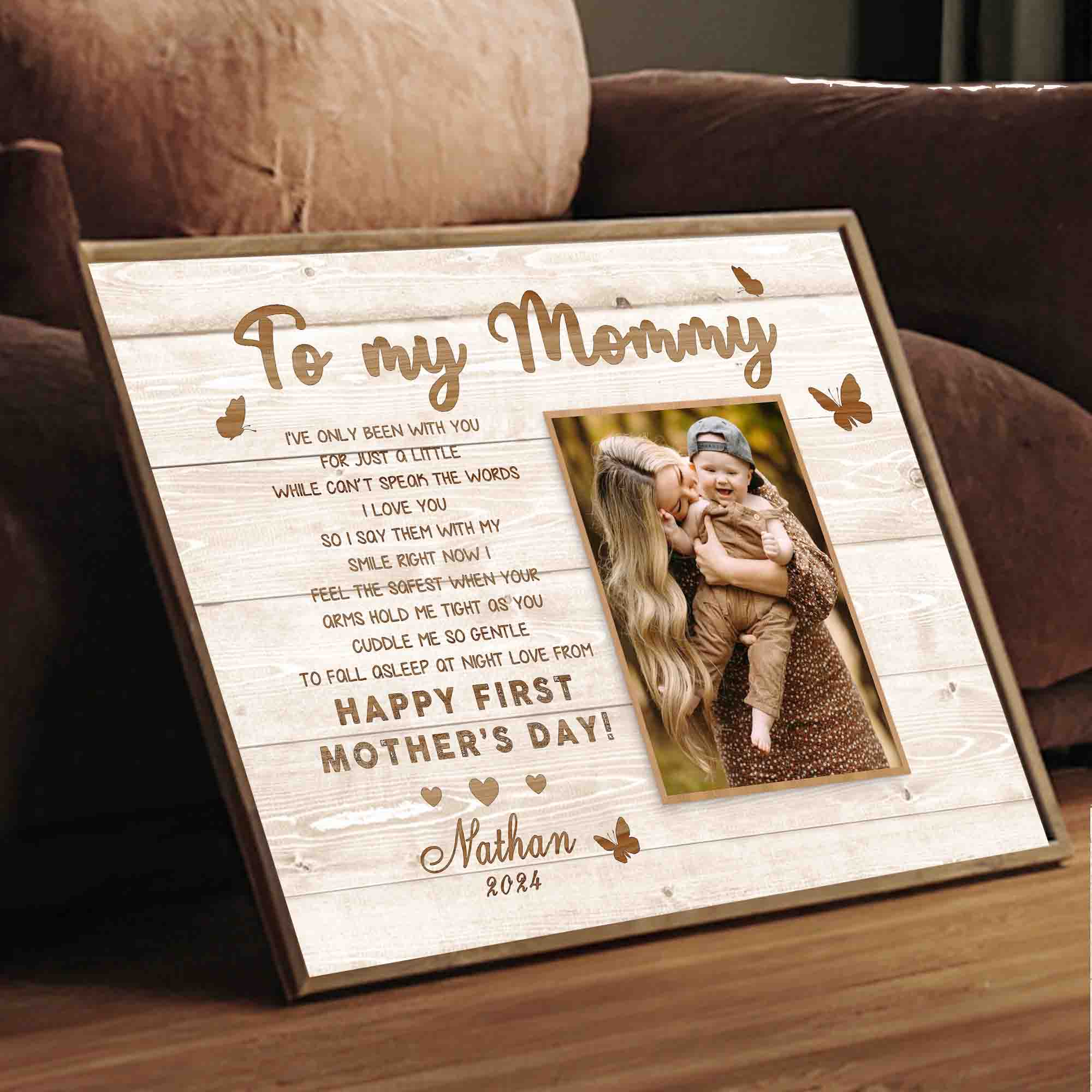 Mothers Day Gift For New Mom | Custom Photo Collage Canvas Mothers Day Gifts