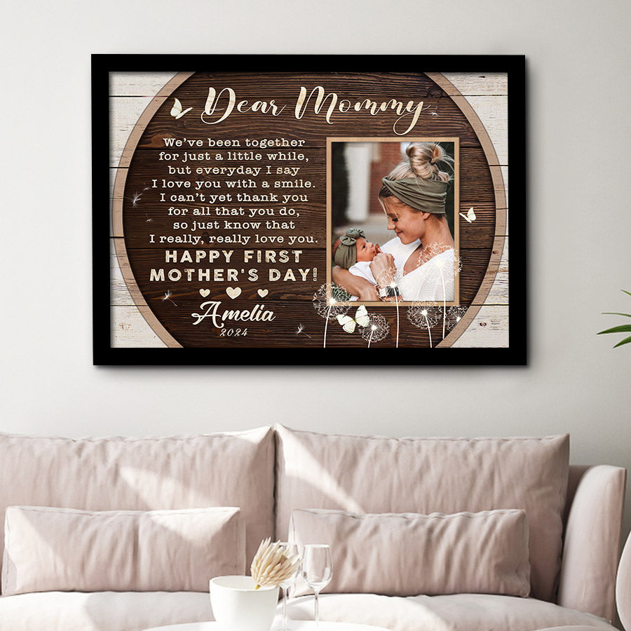 Personalised 1st Mothers Day Gifts | Canvas Mother’s Day Gifts For 1st Mom