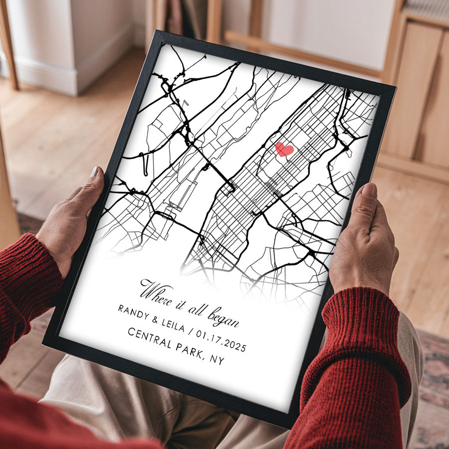 Personalised Gifts for Husband on Valentine’s Day | Map Valentine