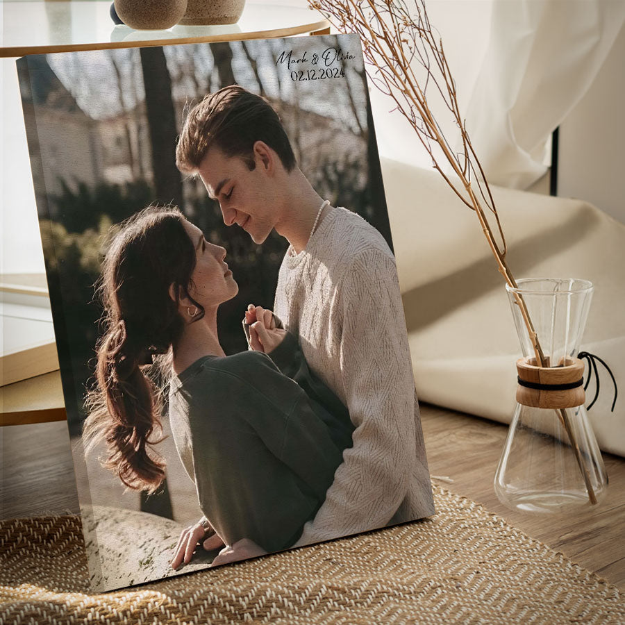 Personalised Gift for Husband on Valentine’s Day | Custom Canvas Print