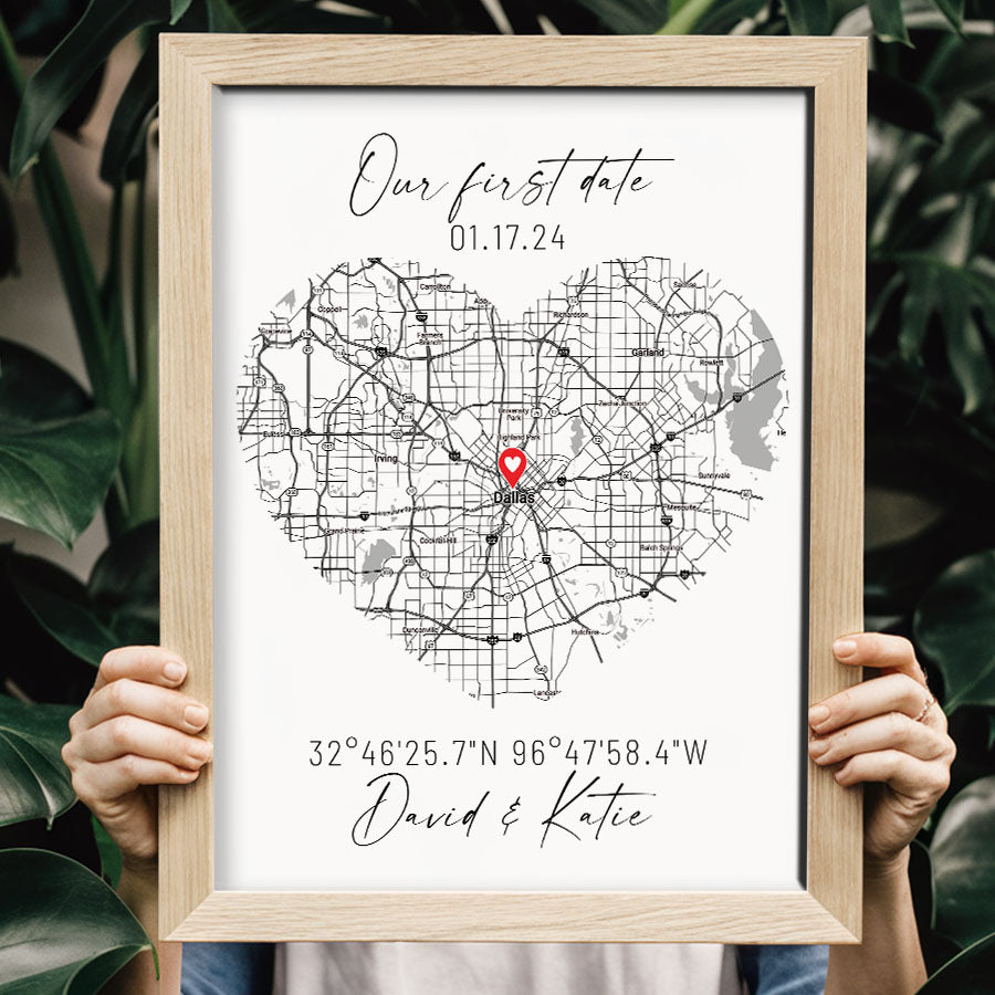 Personalised Gifts for Husband on Valentine’s Day | Custom Map Prints