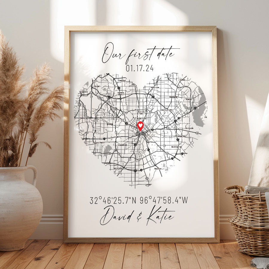 Personalised Gifts for Husband on Valentine’s Day | Custom Map Prints