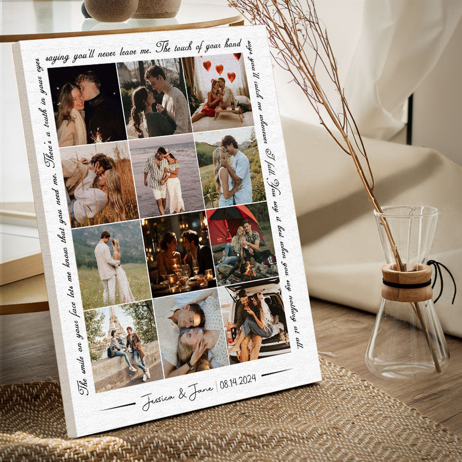 Personalised Gifts for Husband on Valentine Day | Custom Canvas Print