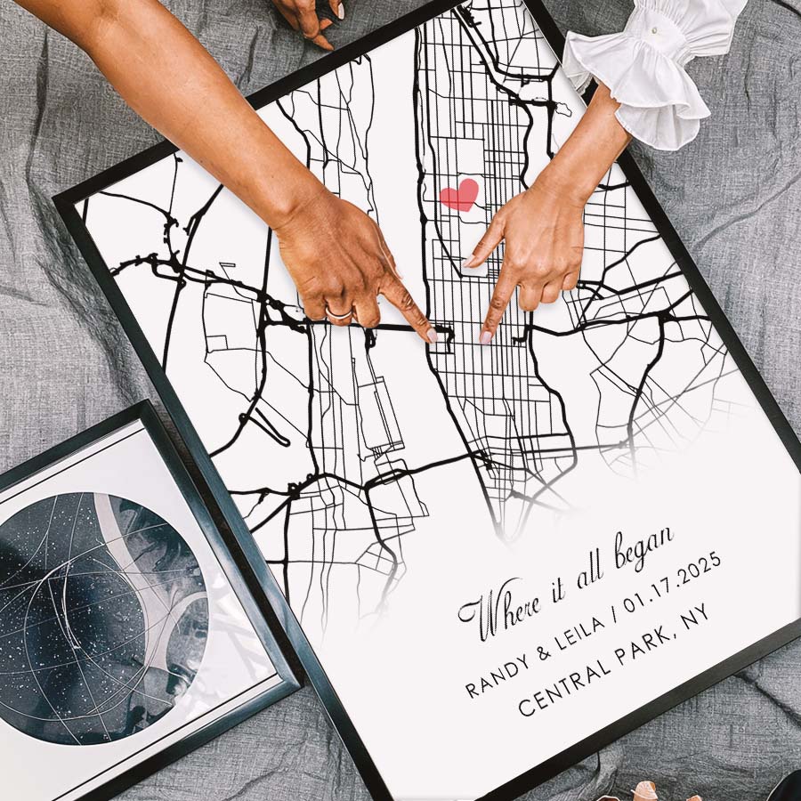 Personalised Gifts for Husband on Valentine’s Day | Map Valentine