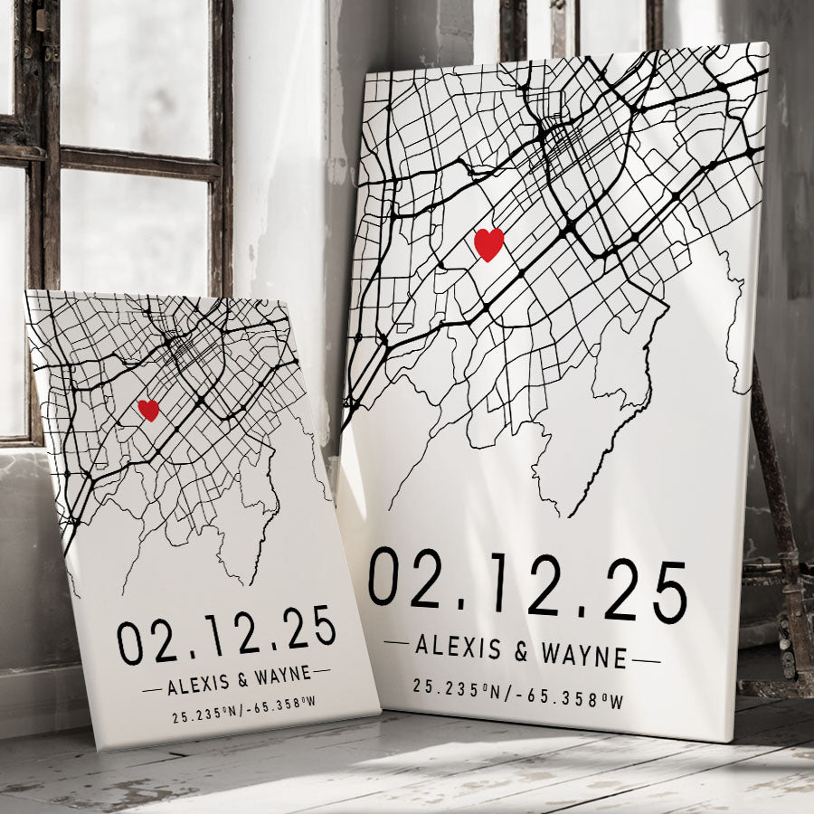 Personalised Gifts for Husband on Valentine’s Day | Custom Map Print