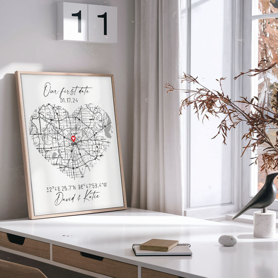 Personalised Gifts for Husband on Valentine’s Day | Custom Map Prints