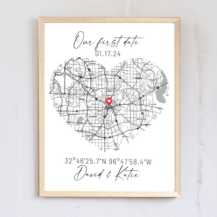 Personalised Gifts for Husband on Valentine’s Day | Custom Map Prints