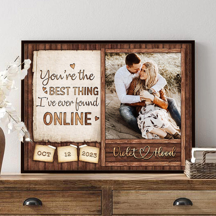 Personalised Gifts Valentines | Custom Valentine’s Day Gifts for Him |Custom Couple Picture Canvas