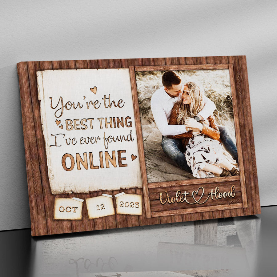 Personalised Gifts Valentines | Custom Valentine’s Day Gifts for Him |Custom Couple Picture Canvas