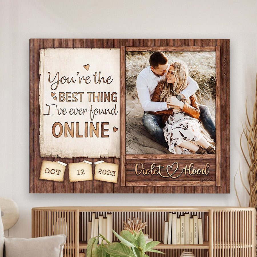 Personalised Gifts Valentines | Custom Valentine’s Day Gifts for Him |Custom Couple Picture Canvas