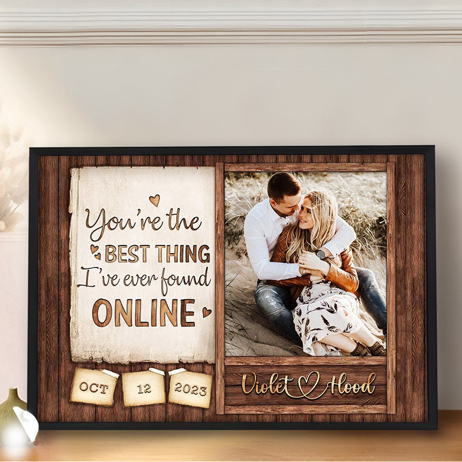 Personalised Gifts Valentines | Custom Valentine’s Day Gifts for Him |Custom Couple Picture Canvas